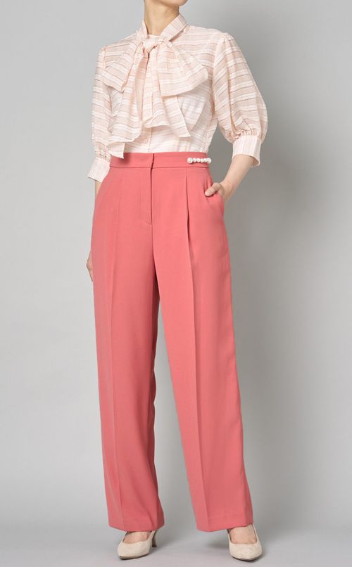 ウエストパールワイドパンツ