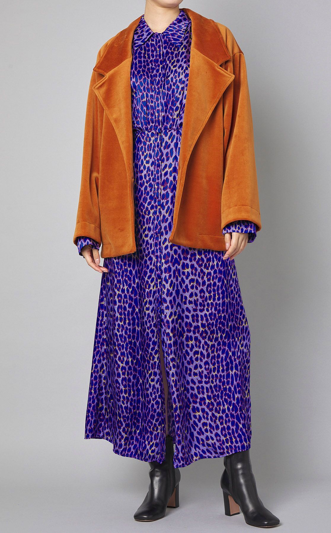 グレースクラス　レオパードプリントシャツワンピース　未使用 ハートレオパードプリントワンピース / GRACE CONTINENTAL