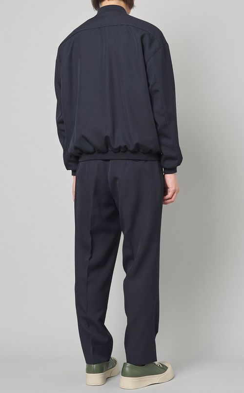 ウールポリエステルギャバジンスタジャン