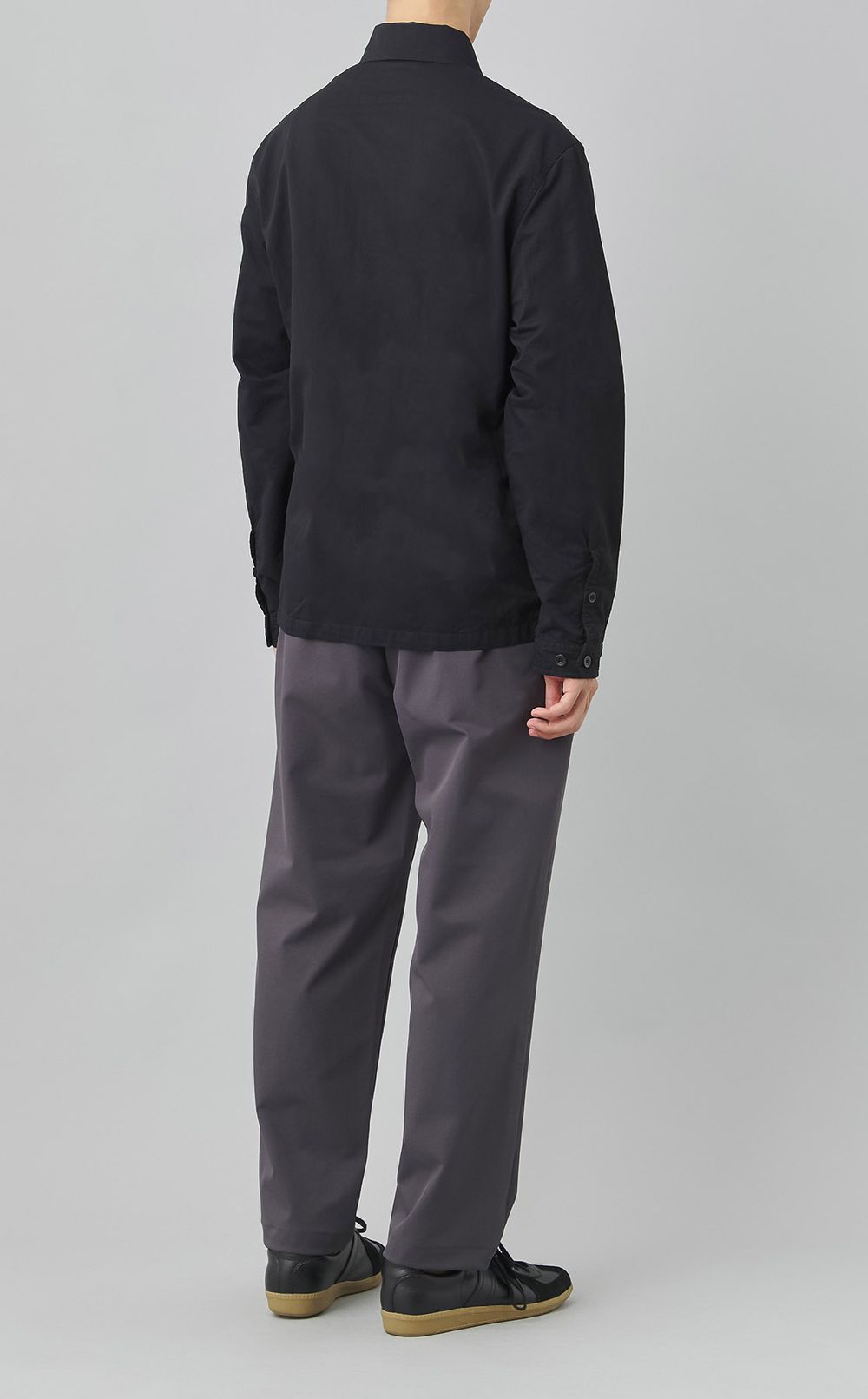 フラットナイロンシャツブルゾン