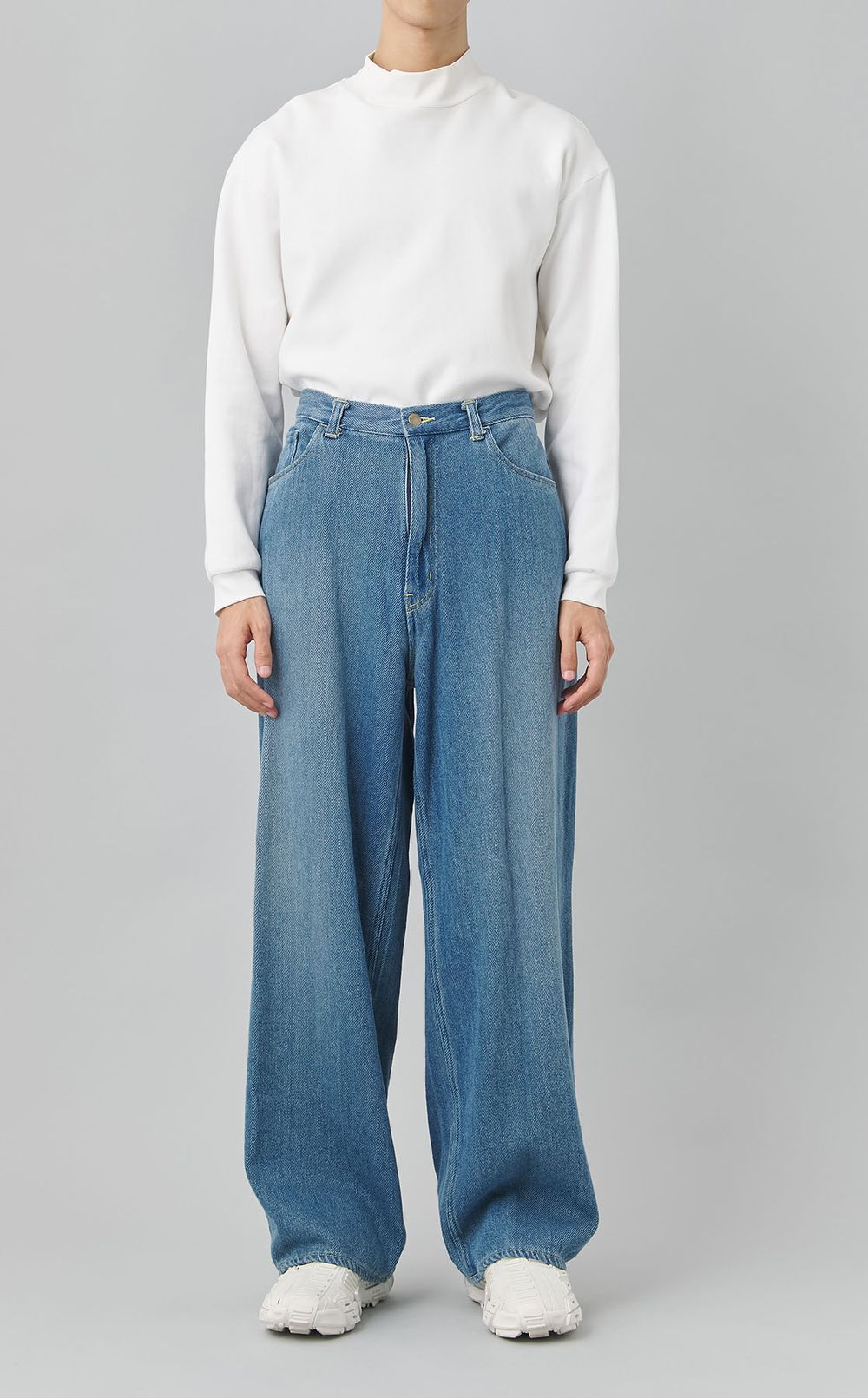 ルーズウィーブデニムパンツ