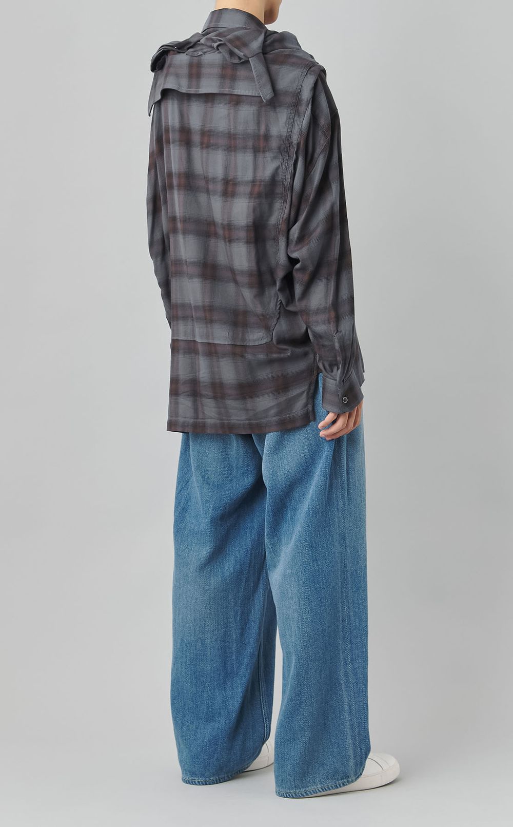 ショールレイヤードシャツ