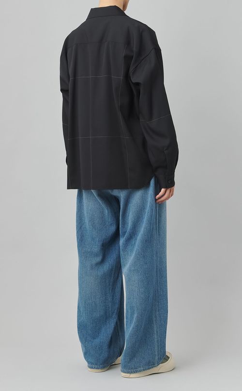 ウールステッチシャツ