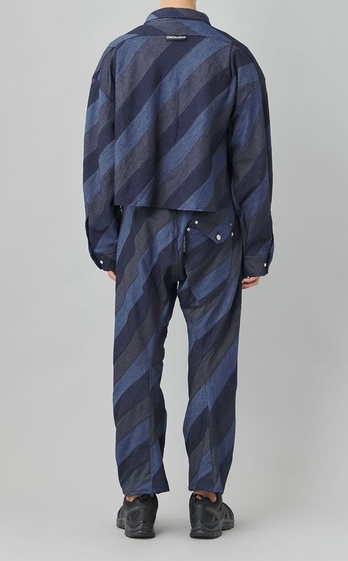 アーティザンパッチワークデニムシャツ