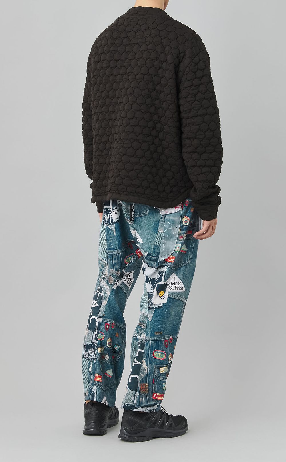 ソフトキルティングプルオーバー