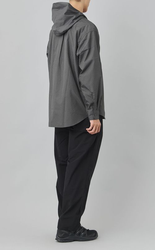 グラフチェックマウンテンフードシャツ