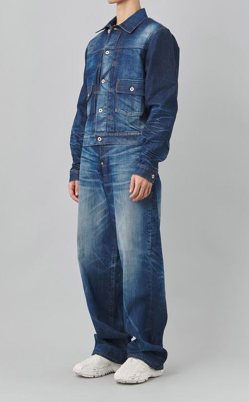 ダーティーデニムトラッカージャケット