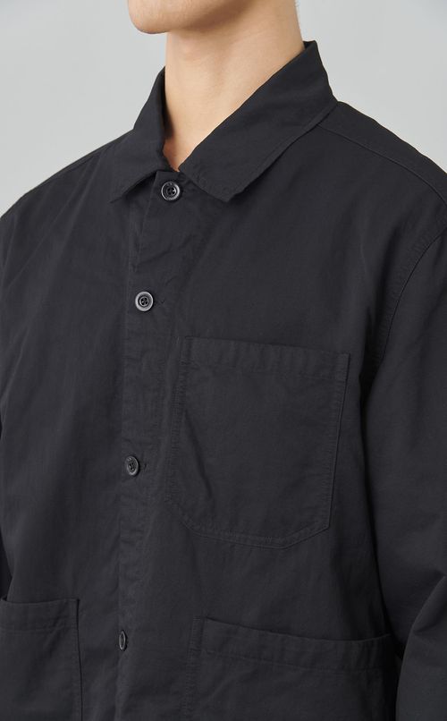 フラットナイロンシャツブルゾン