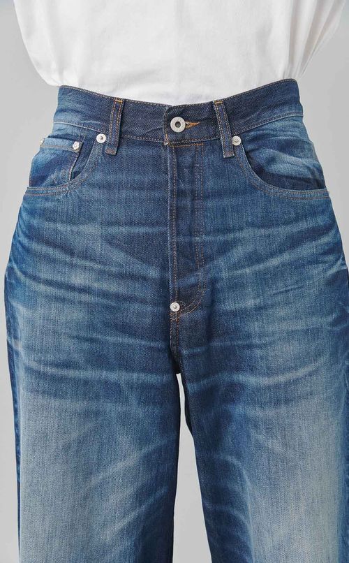 ターンアップワイドフィットジーンズ