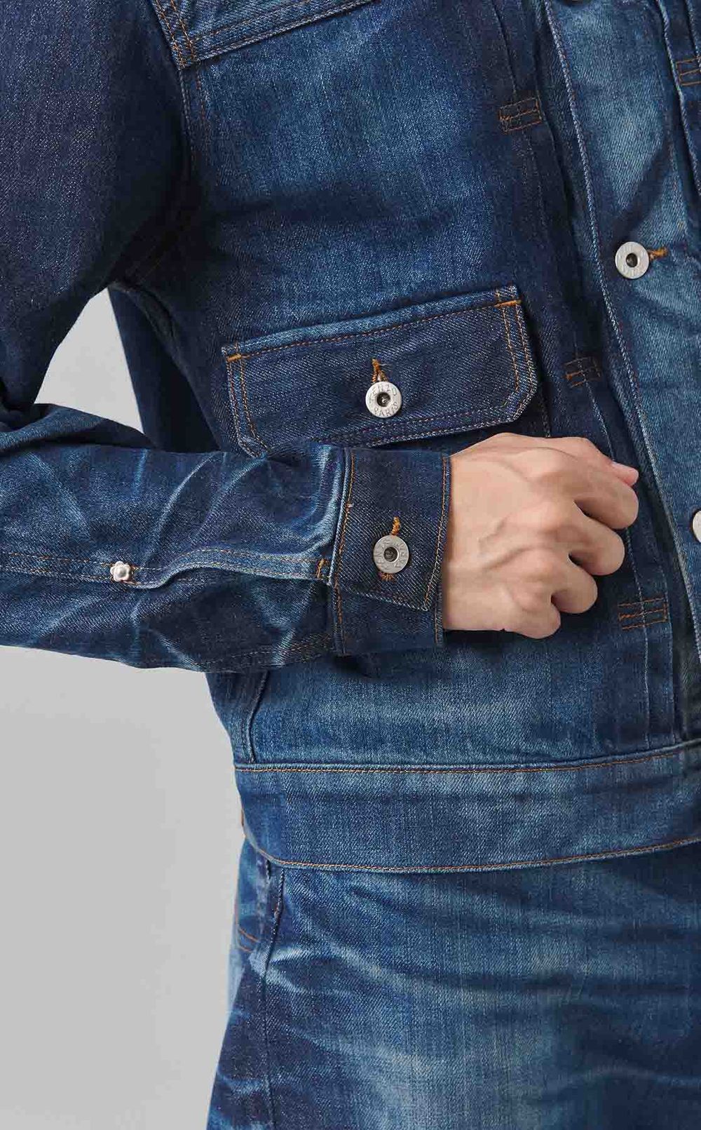 ダーティーデニムトラッカージャケット