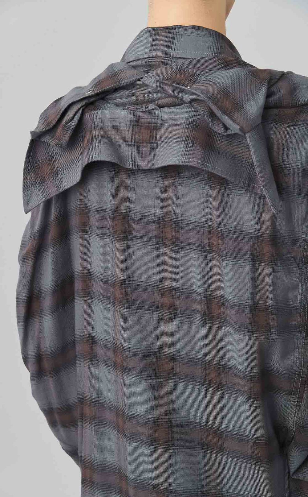 ショールレイヤードシャツ