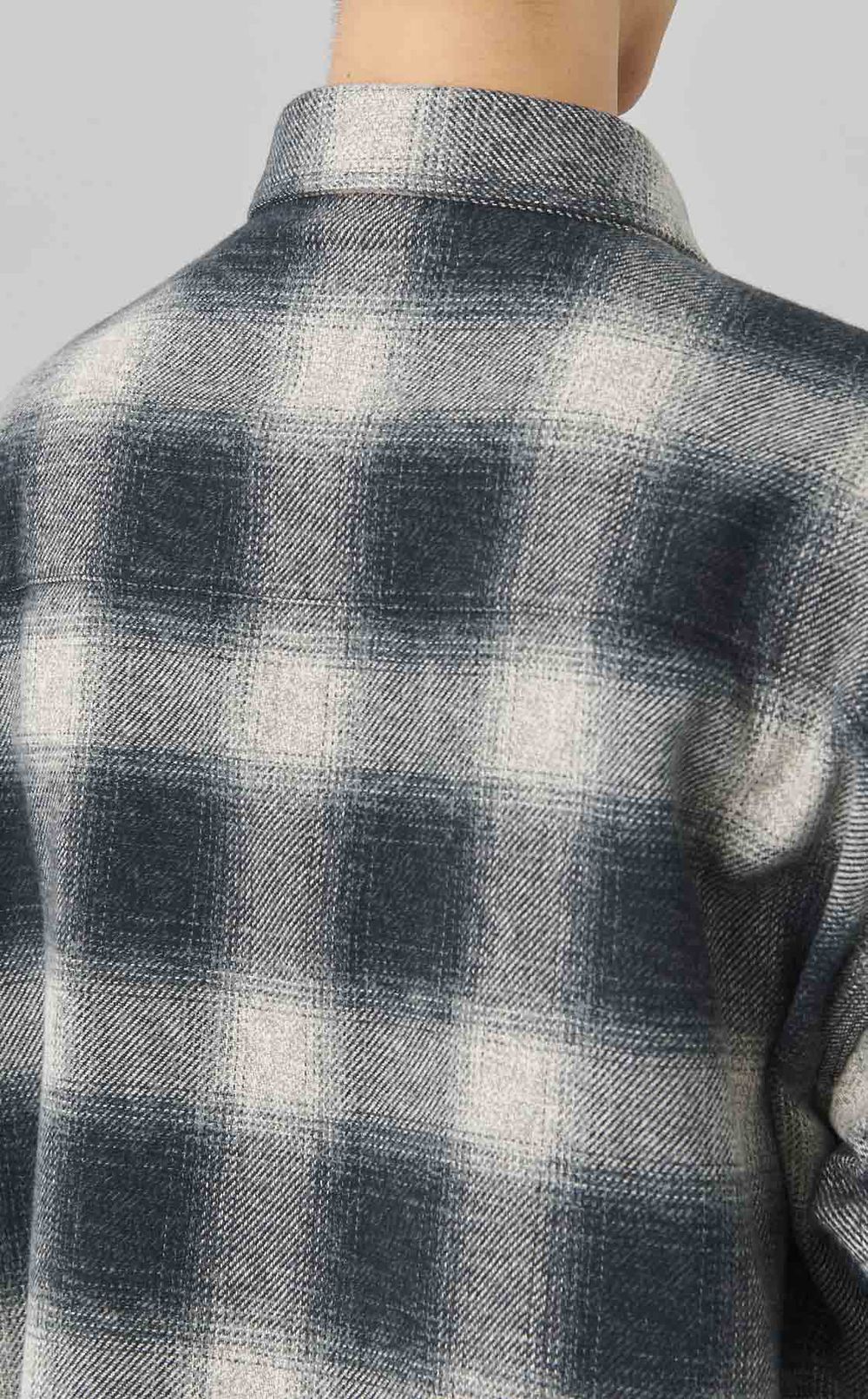 チェックダブルスリーブシャツ