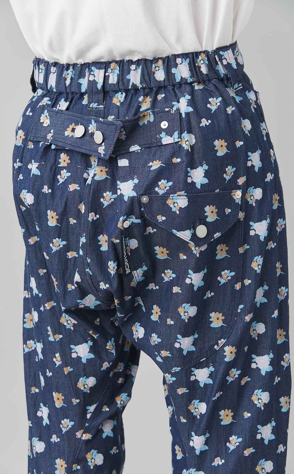 フラワープリントデニム