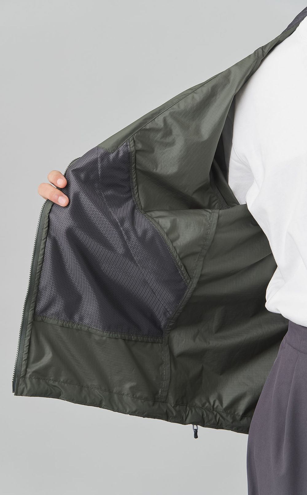 リップストップフーデッドジャケット