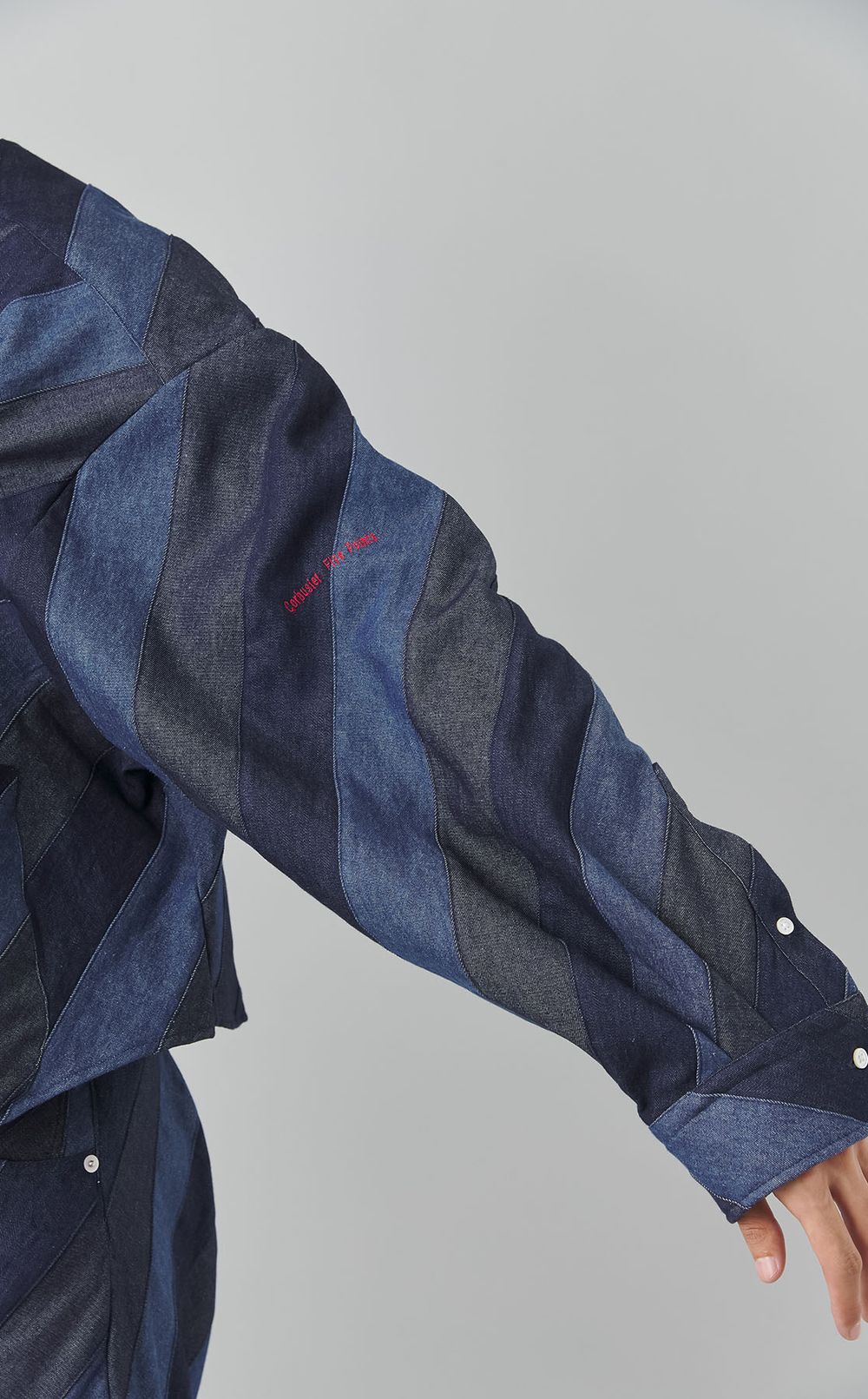 アーティザンパッチワークデニムシャツ