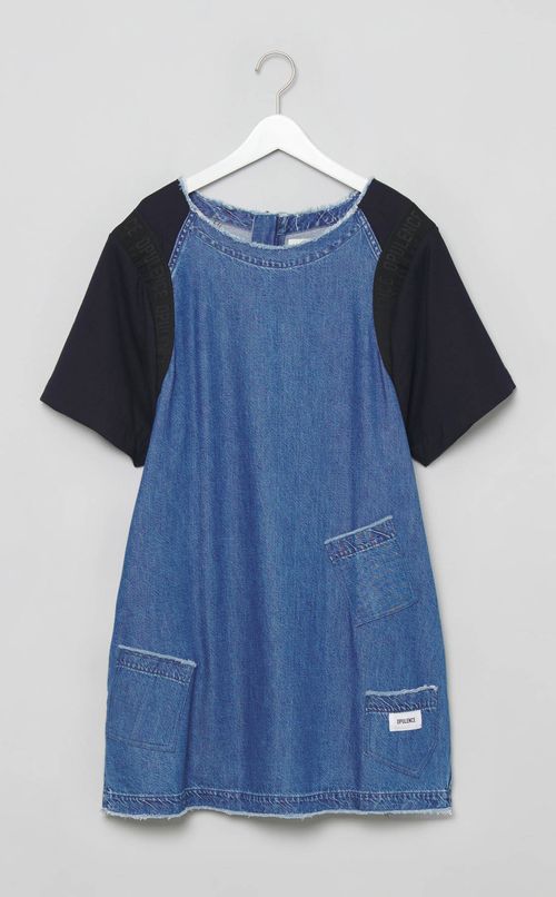 【reADdress】デニム切替プルオーバー