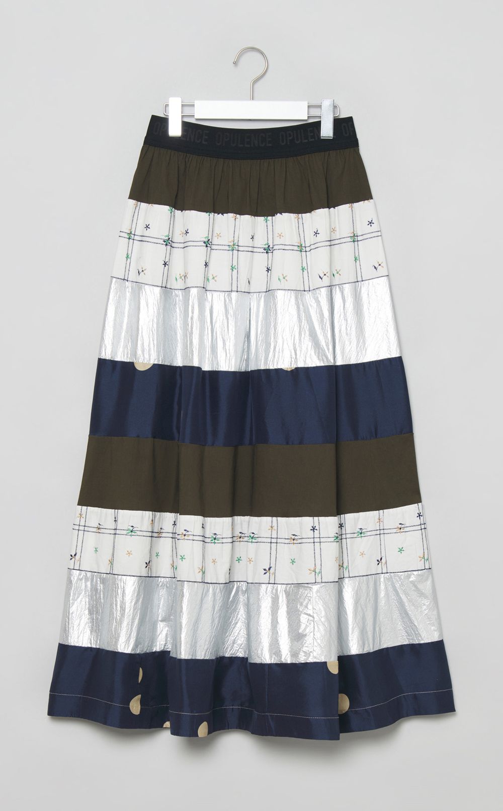 【reADdress】ボーダーパッチワークスカート