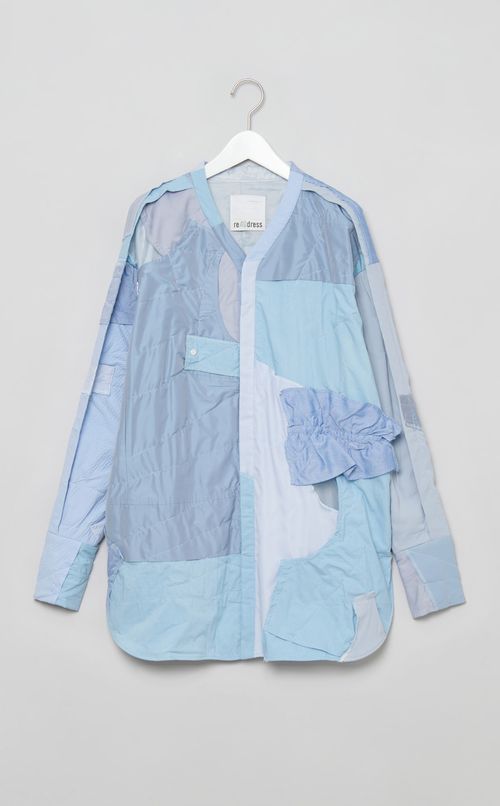 【reADdress】ノーカラーシャツ