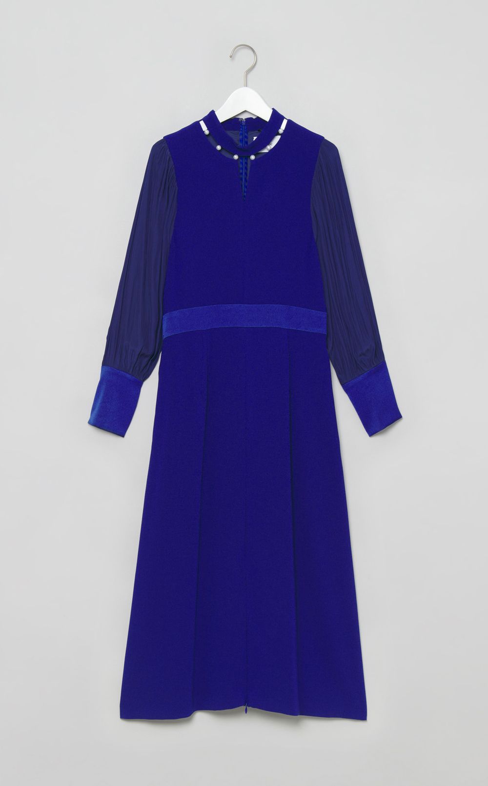 2wayネックパール付ドレス