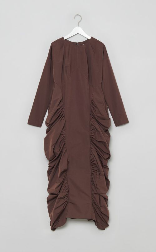 ギャザードレープピーチスキンドレス