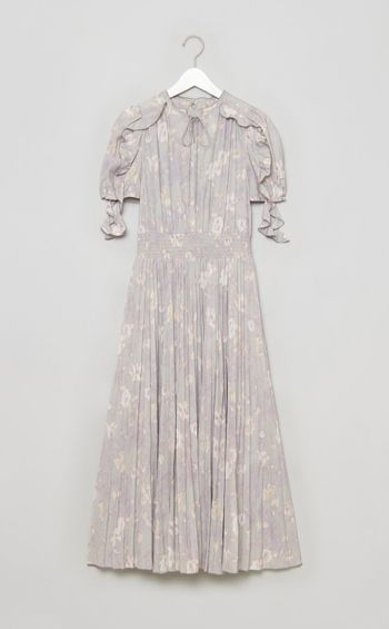 ブラードフラワープリントワンピース