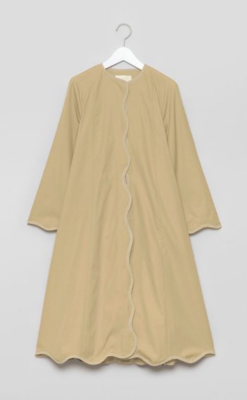 【reADdress】パイピングノーカラーコート