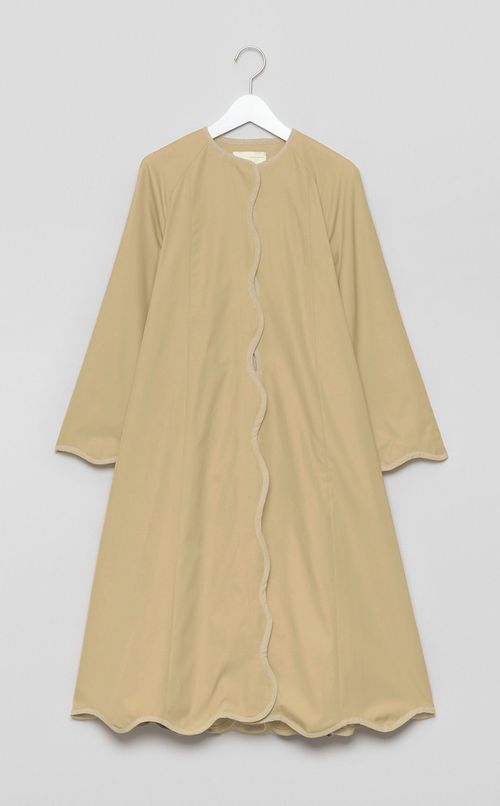 【reADdress】パイピングノーカラーコート