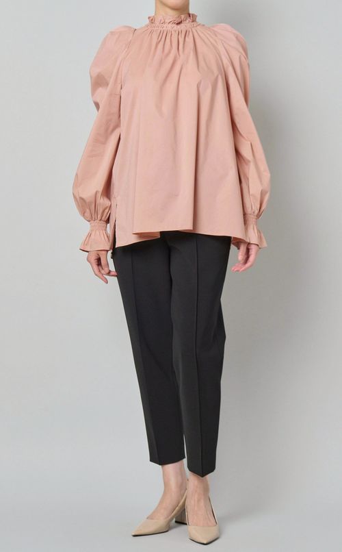 ギャザーボリュームスリーブブラウス