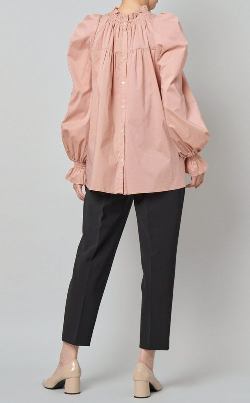 ギャザーボリュームスリーブブラウス