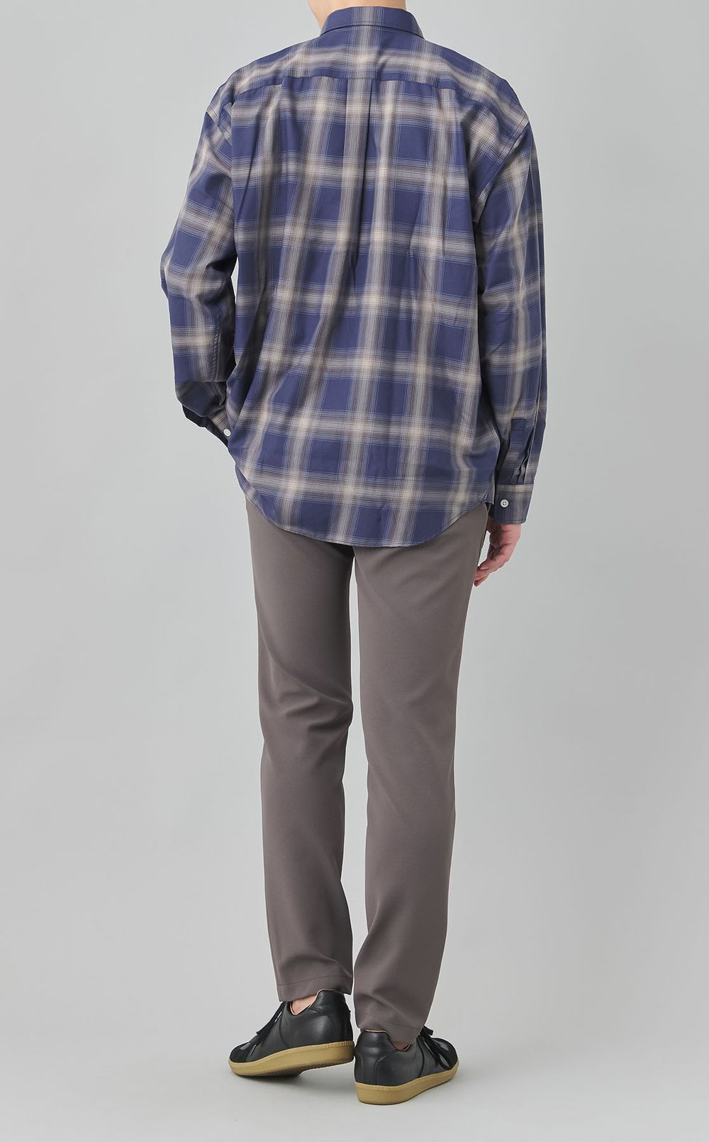 オンブレチェックオーバーサイズシャツ