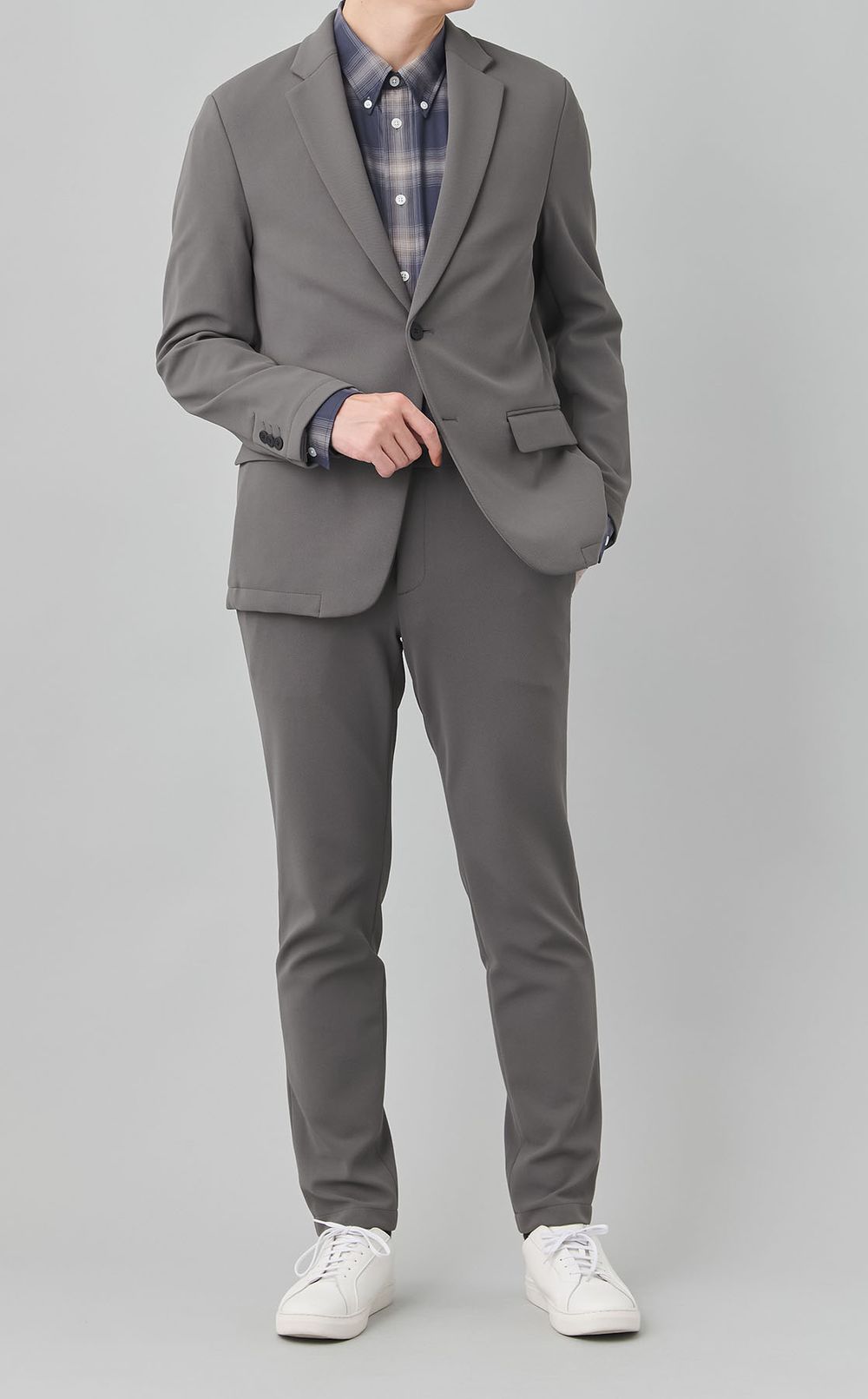 オンブレチェックオーバーサイズシャツ