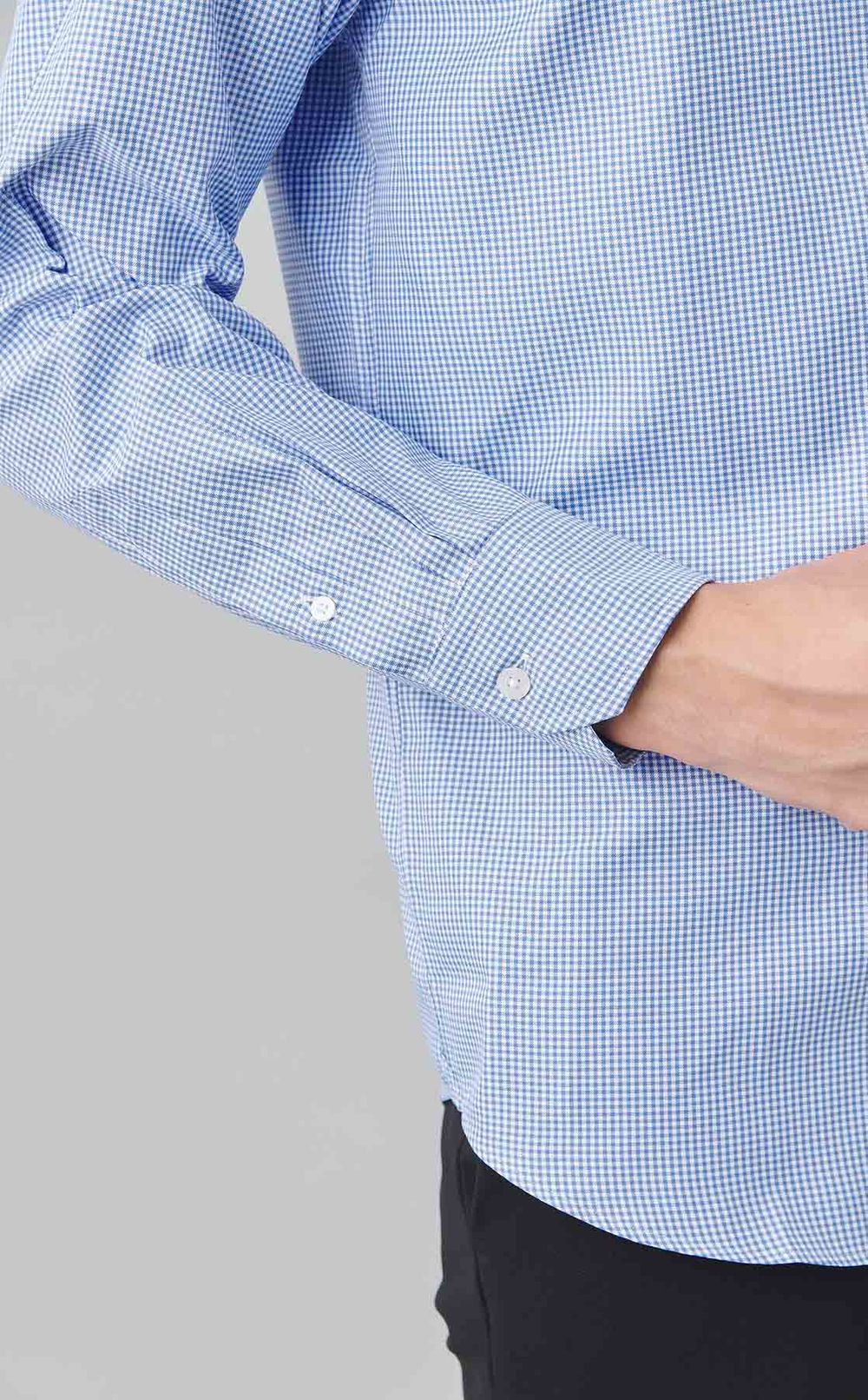 トロッターセミワイドギンガムシャツ