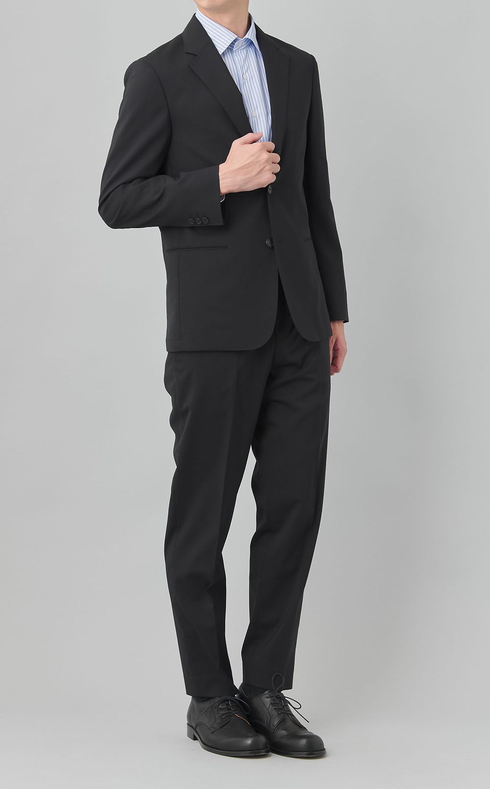 トロッターセミワイドストライプシャツ