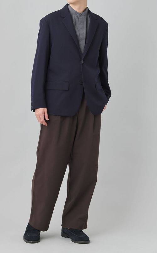 ワイドガゼットスタンドカラーシャツ