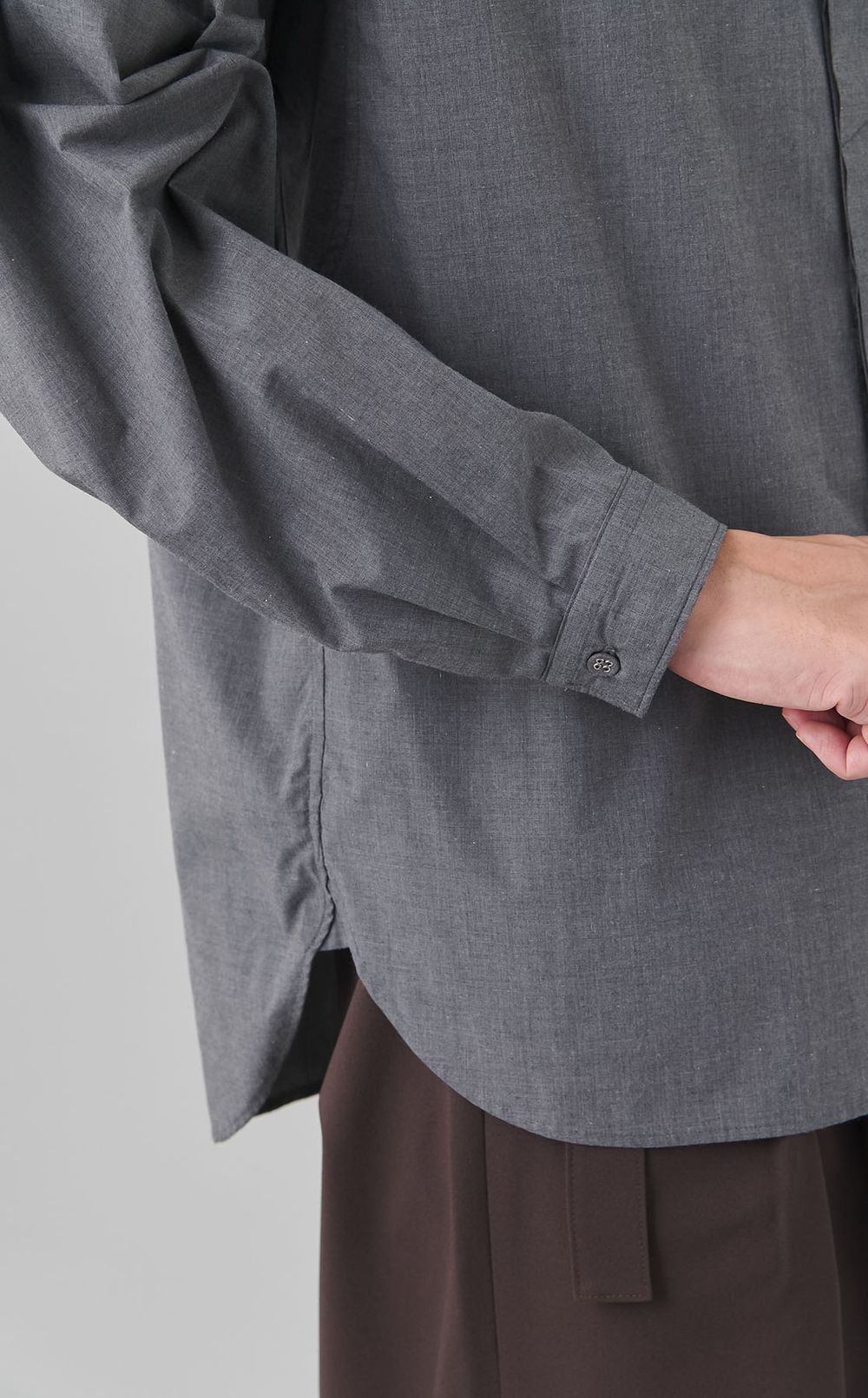 ワイドガゼットスタンドカラーシャツ