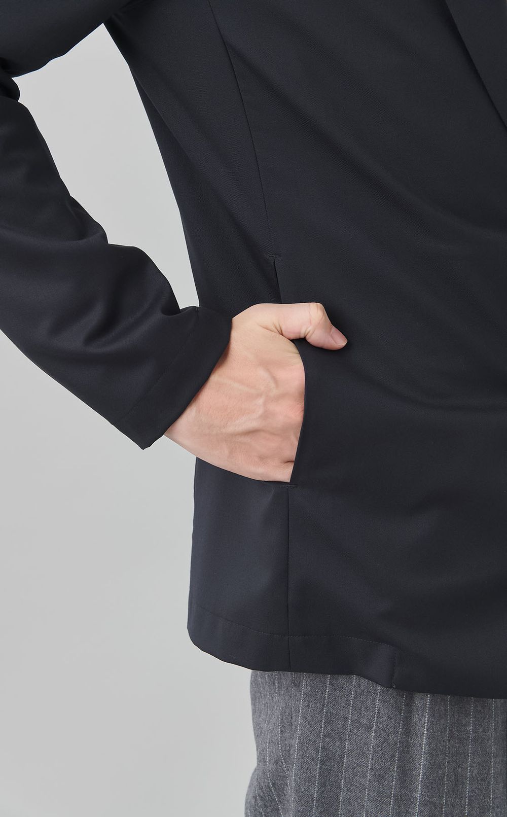 ストレッチギャバジン2ボタンジャケット