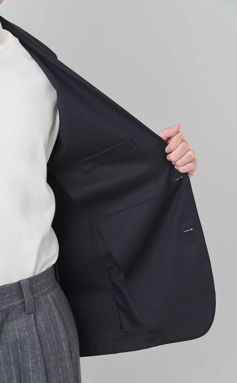 ストレッチギャバジン2ボタンジャケット