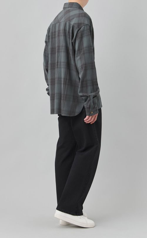 コットンネルチェックワークシャツ