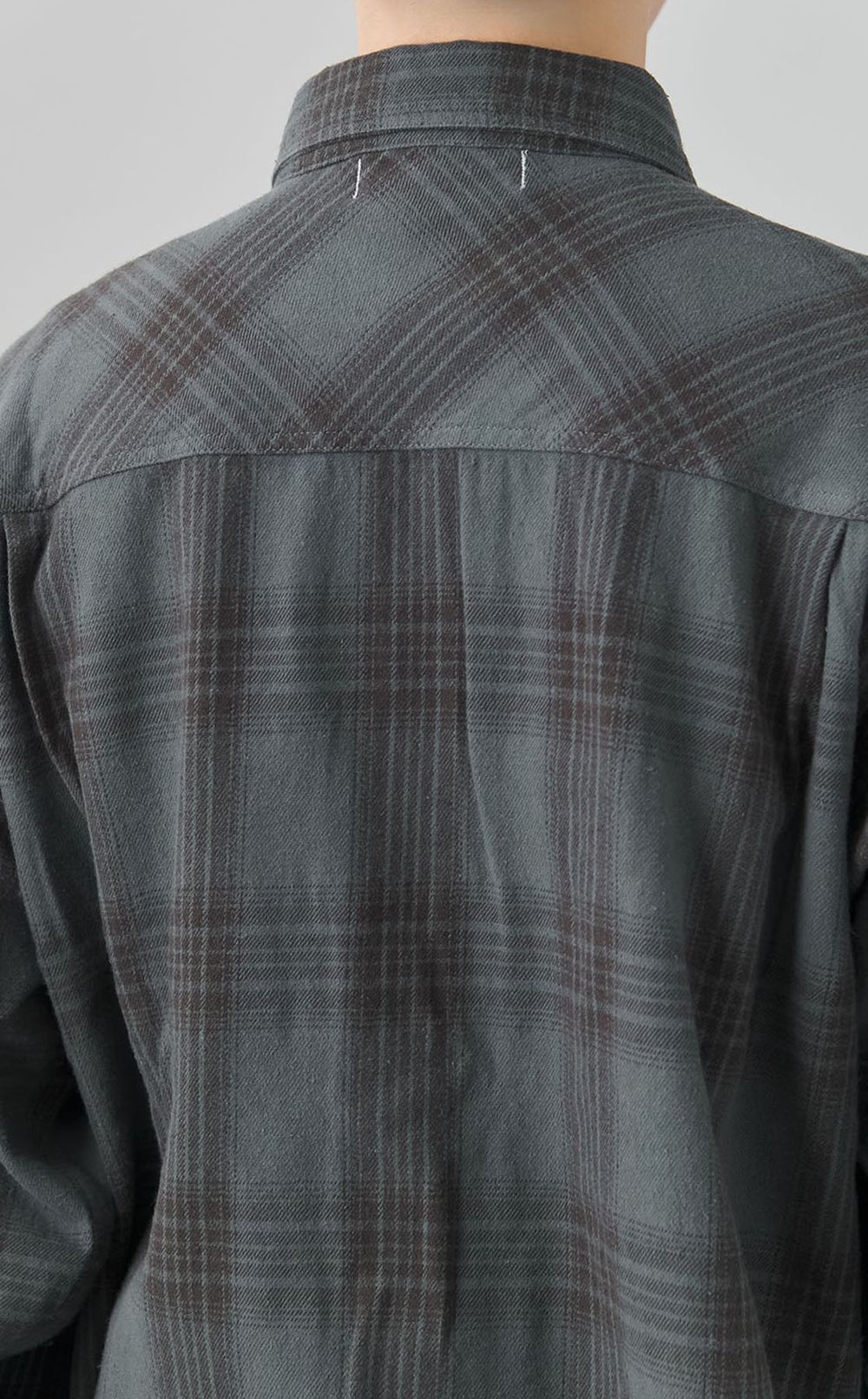 コットンネルチェックワークシャツ