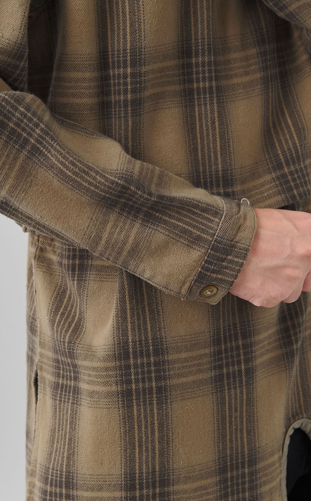 コットンネルチェックプルオーバー