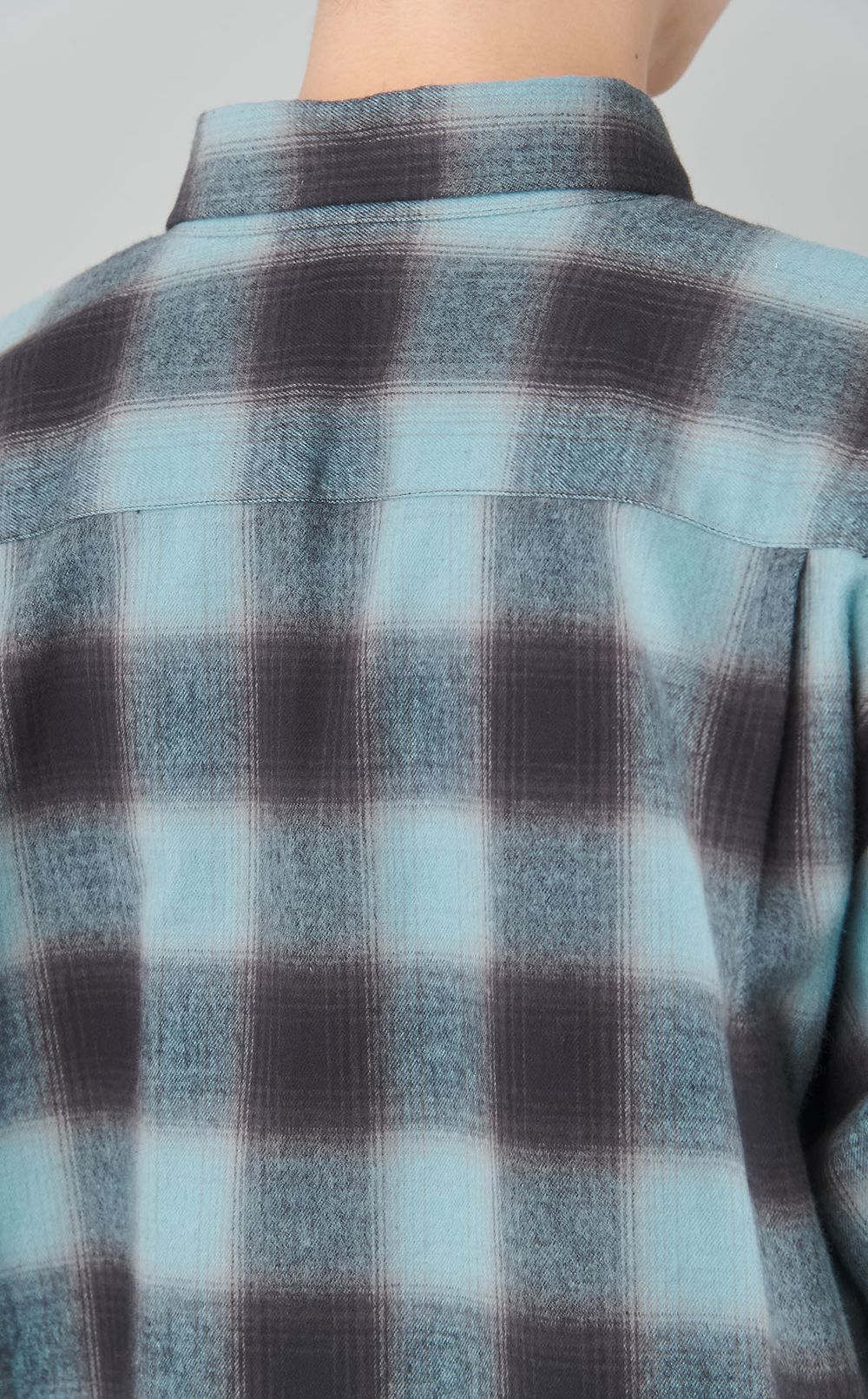 チェックミリタリースリーブシャツ