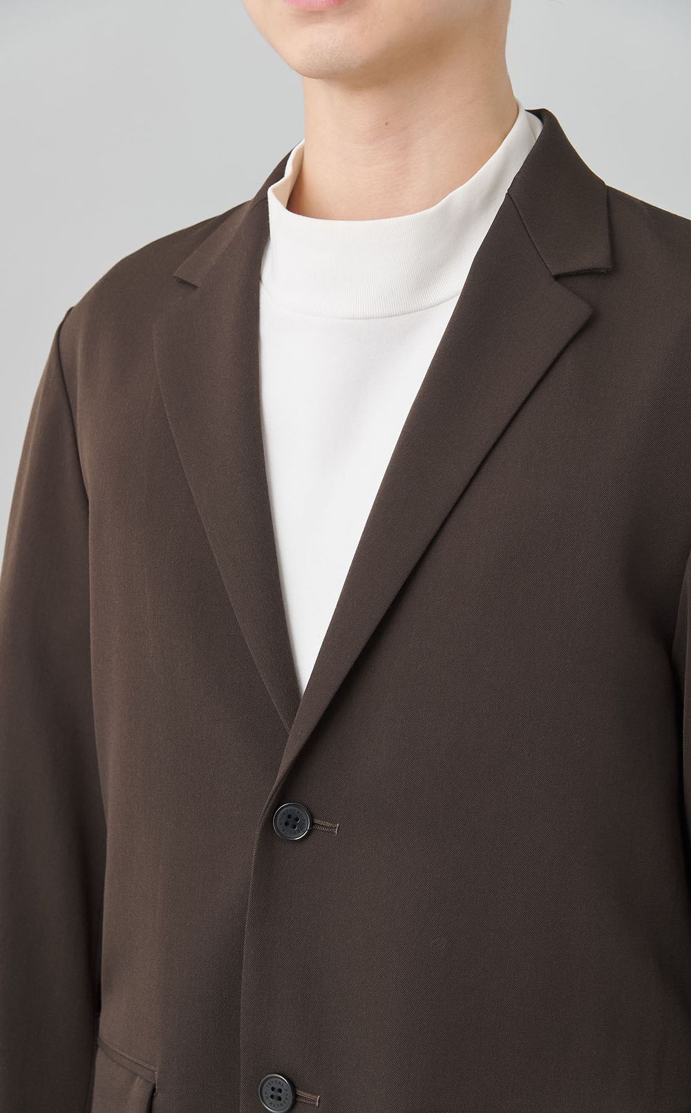 ウール2ボタンシングルジャケット