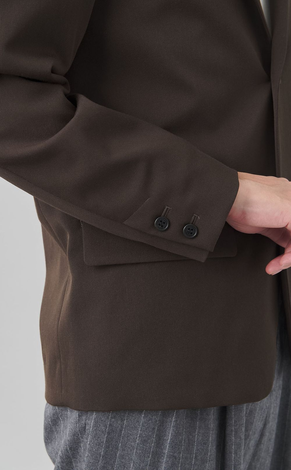 ウール2ボタンシングルジャケット