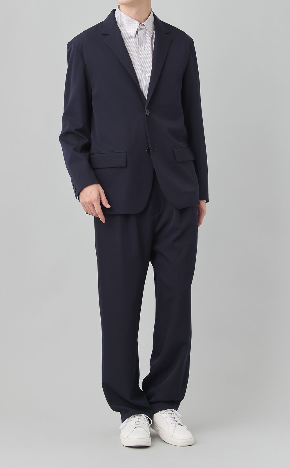 ウール2ボタンシングルジャケット