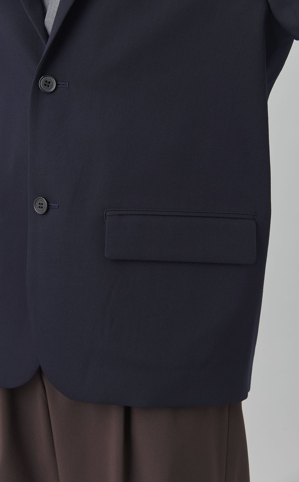 ウール2ボタンシングルジャケット