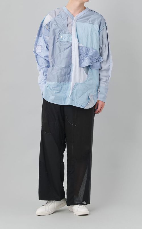 【reADdress】ノーカラーシャツ