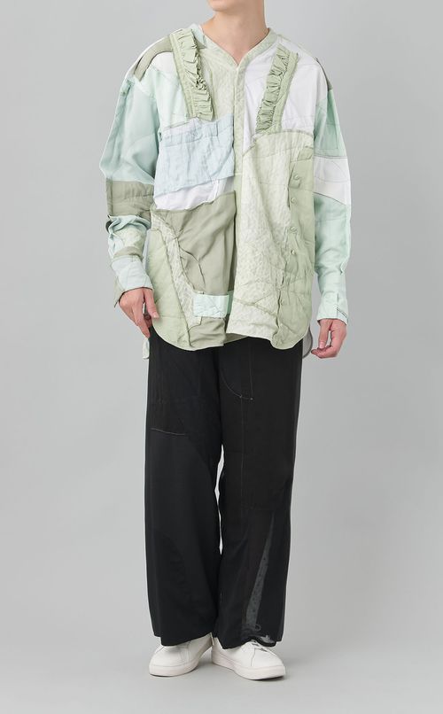 【reADdress】ノーカラーシャツ