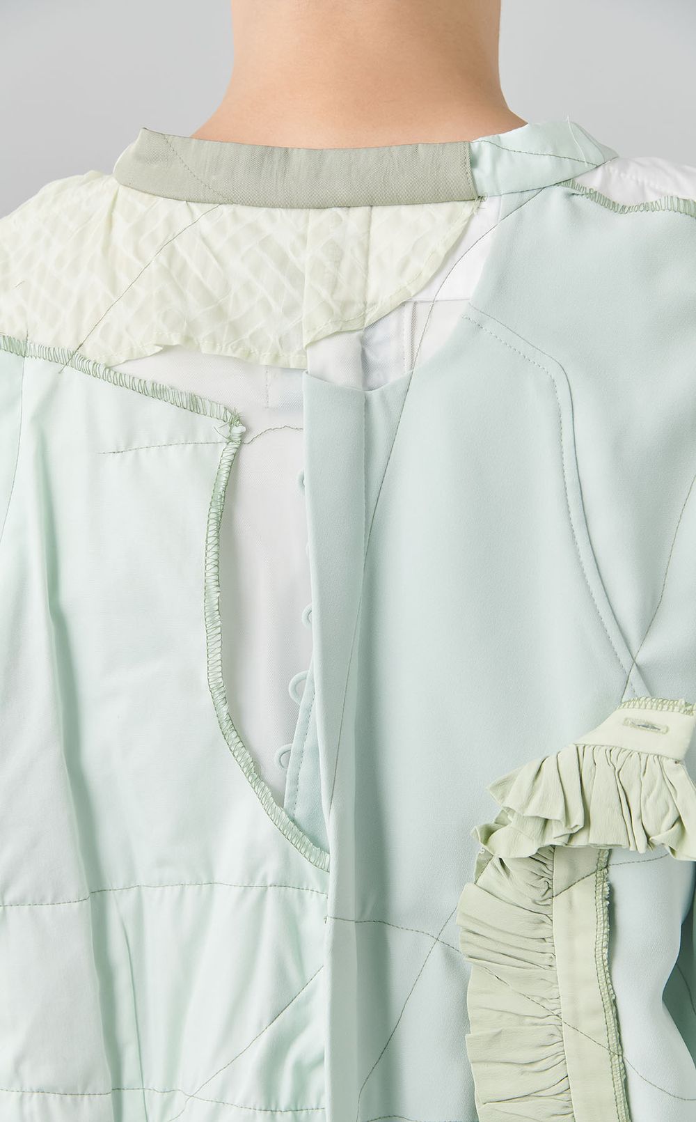 【reADdress】ノーカラーシャツ