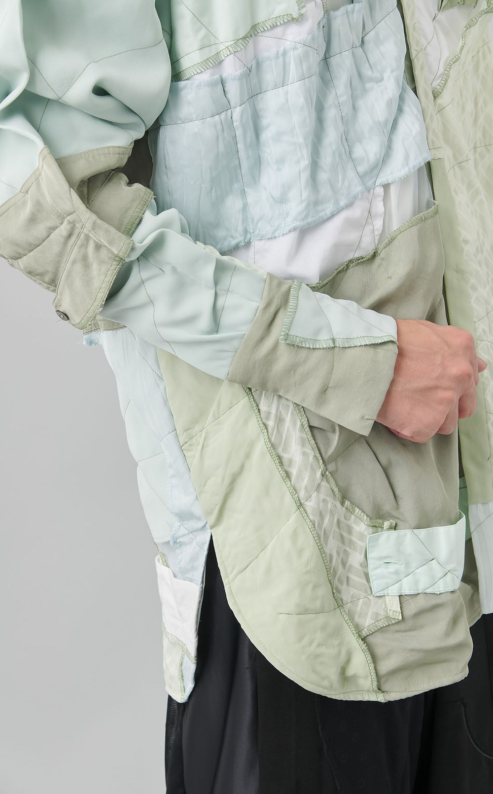 【reADdress】ノーカラーシャツ