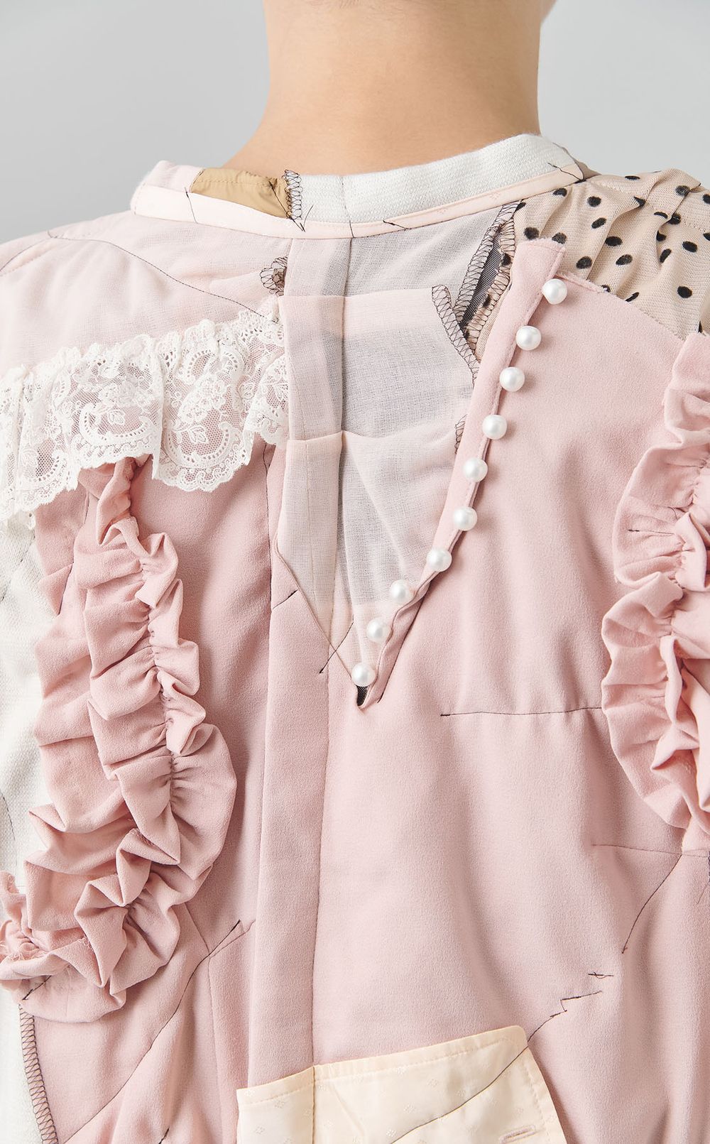 【reADdress】ノーカラーシャツ